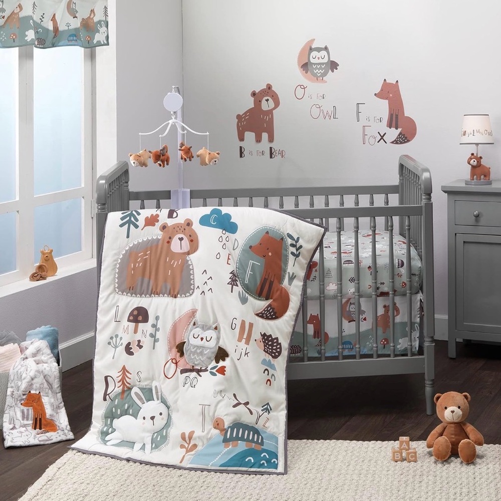 Bedtime Originals Alphabet Animal Nursery Set Bundle - Picture 2 of 9